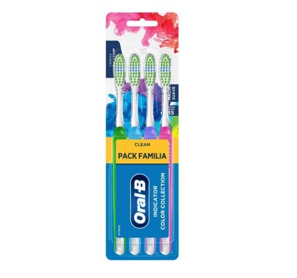 Oral B Cepillos Indicator Clean Pack Familiar x4