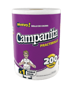 Campanita Rollo de cocina Familiar x200 paños