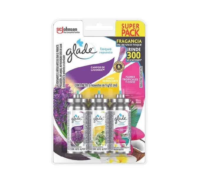 Glade Toque Repuesto x3 Surtido