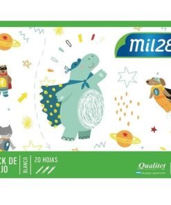 Block Numero 6 Blanco Mil28