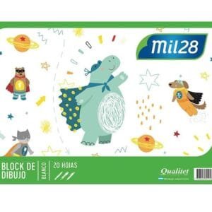 Block Numero 6 Blanco Mil28