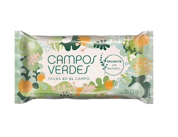 Jabon Campos Verdes x3 Pausa en el Campo