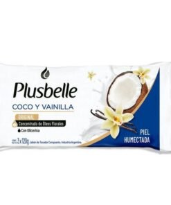 Jabon Plusbelle Coco y Vainilla x3
