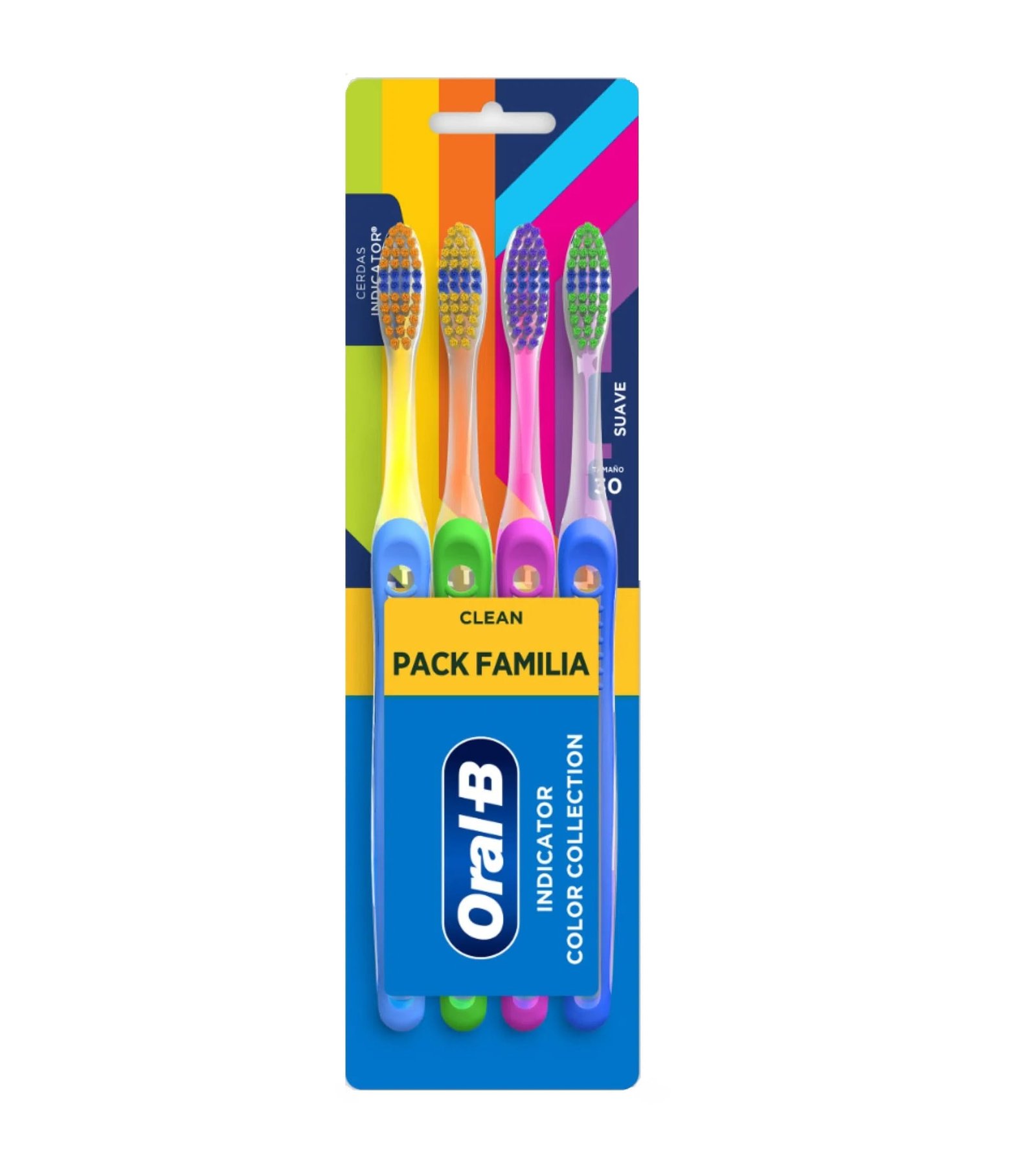 Cepillo Oral B Complete Color Collection x4