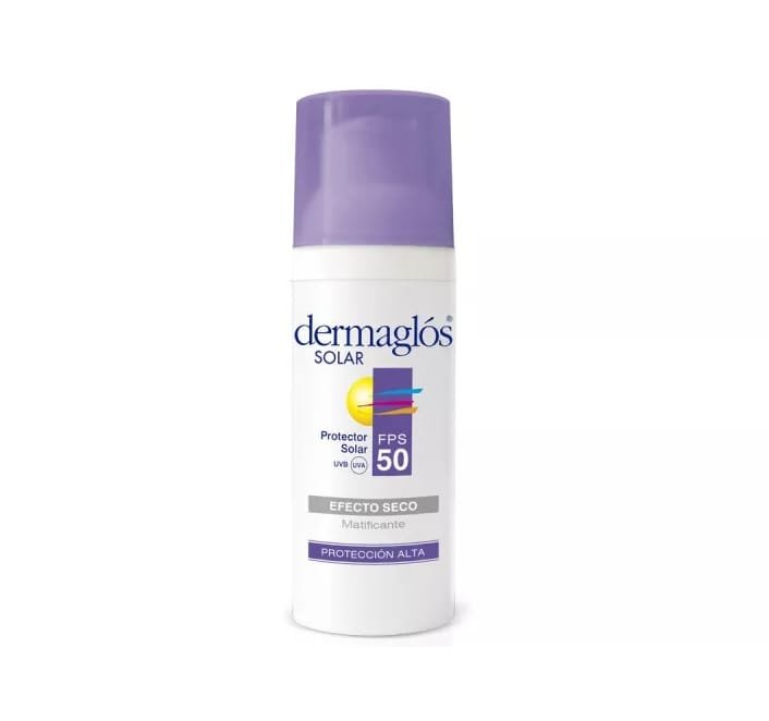 Dermaglos Protector Facial FPS50 Efecto Seco x50gr