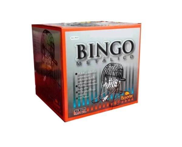 Bingo con Bolillero Metalico Bisonte