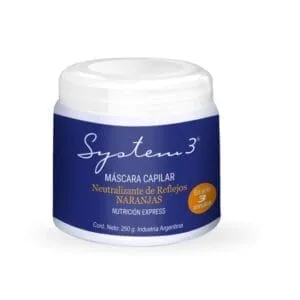 System3 Mascara Capilar Neutralizante de reflejos naranjas x250gr