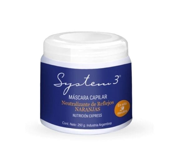 System3 Mascara Capilar Neutralizante de reflejos naranjas x250gr