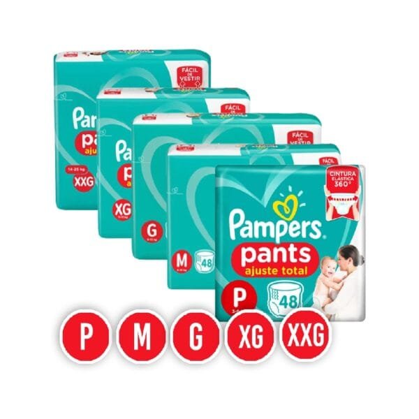 Pañales Pampers Ajuste Total Pants