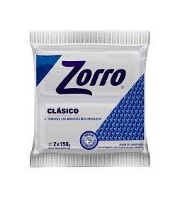 Zorro Jabón Blanco Clásico x 2