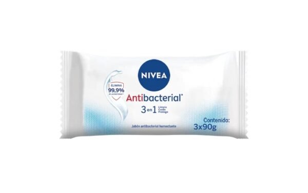 Nivea Jabón Antibacterial 3 en 1 pack x3