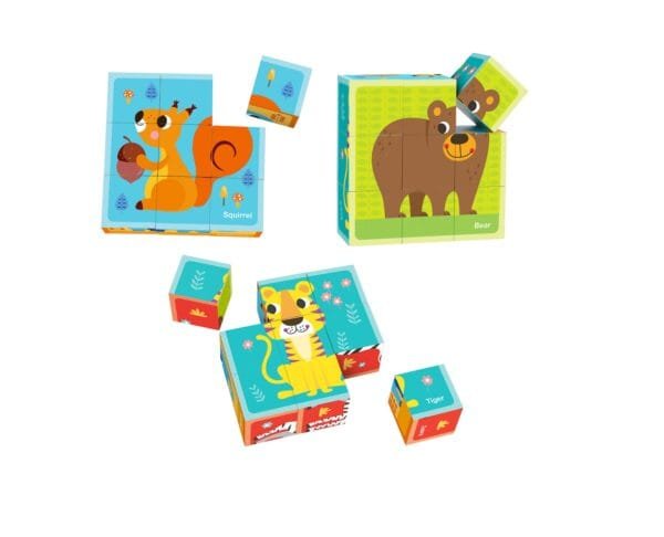 Puzzle de Animales en Bloque- Tooky Toy