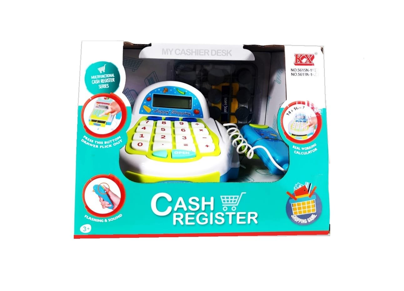 Caja Registradora Cash Register Verde