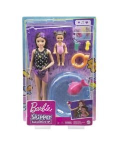 Barbie Skipper Babysitter- Niñera con Bebe y Pileta