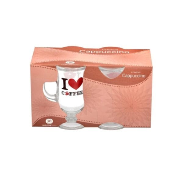 Wheaton Tazas De Vidrio x4u Cappuccino