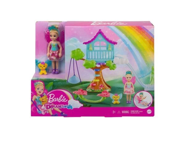 Barbie Dreamtopia Hada y Casa del árbol