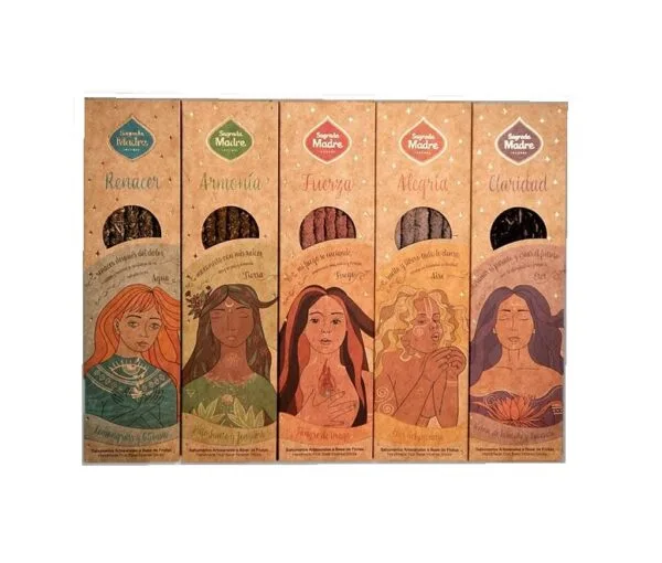 Sagrada Madre- Sahumerios Pack Elementos x6 varillas
