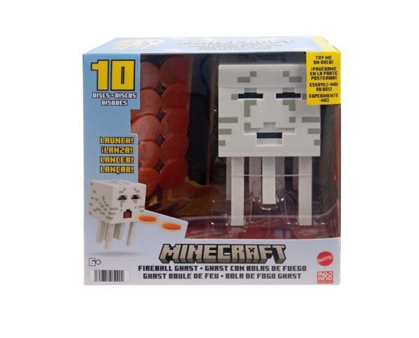 Minecraft Ghast con Discos de Fuego