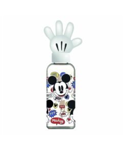Cresko Botella Mickey Mouse con tapa en forma de mano