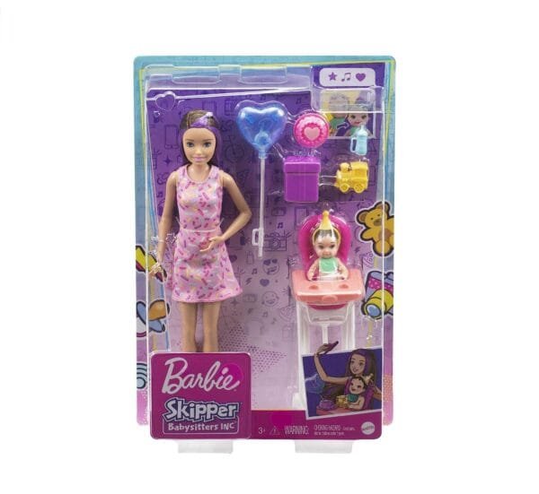 Barbie Skipper Babysitter- Niñera con Bebe en sillita