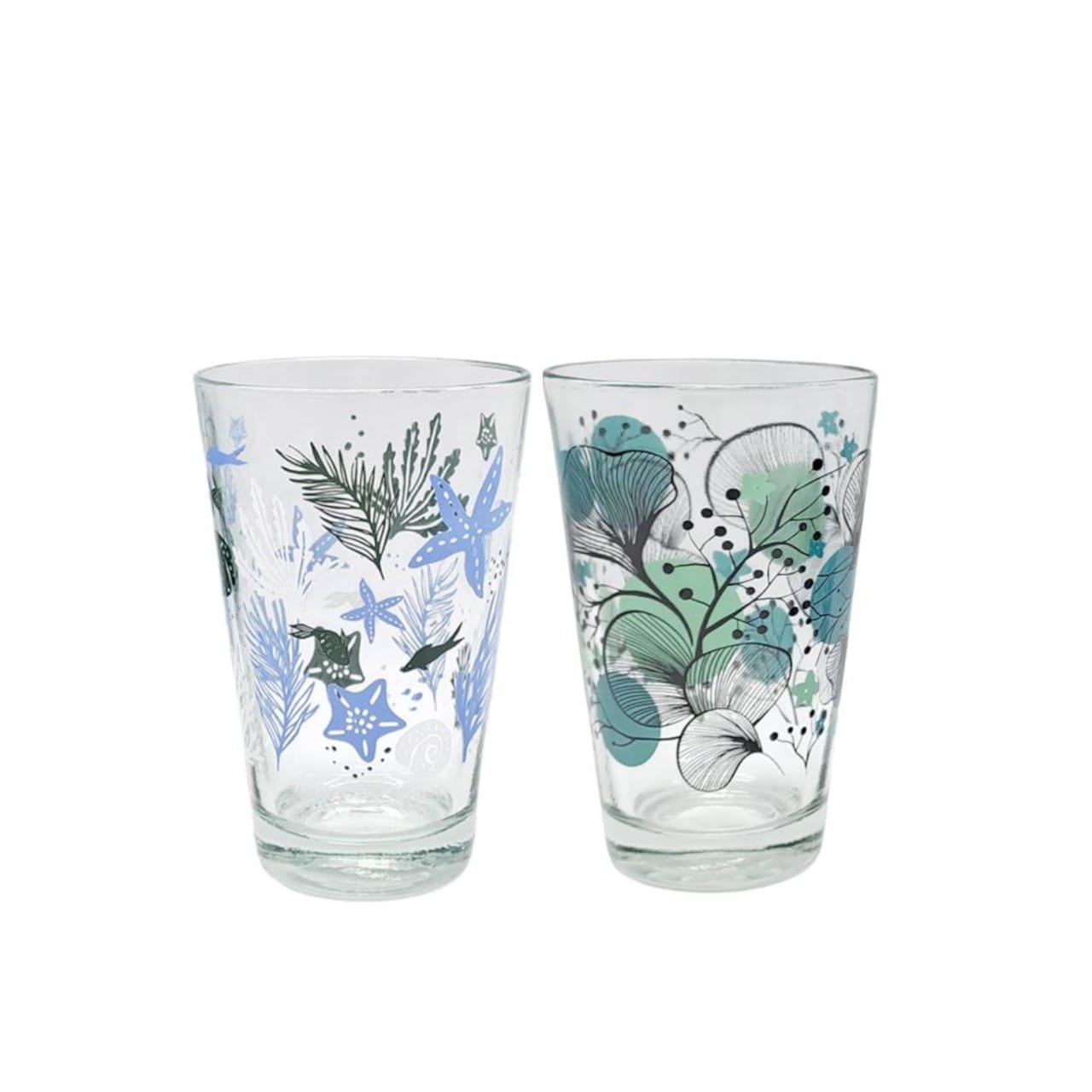 Vaso De Vidrio Decorado x360ml