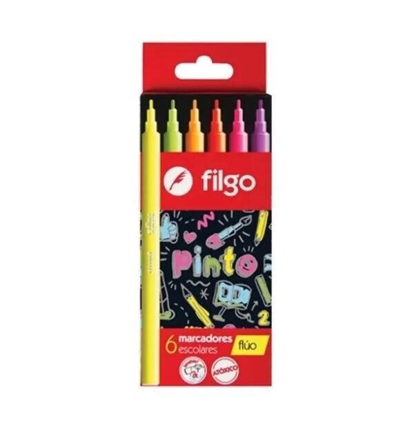 Marcador Flúo x6 Filgo