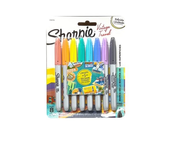 Sharpie Vintage Travel x8