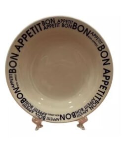 Biona Plato Hondo Decorado Bon Apetit 22cm