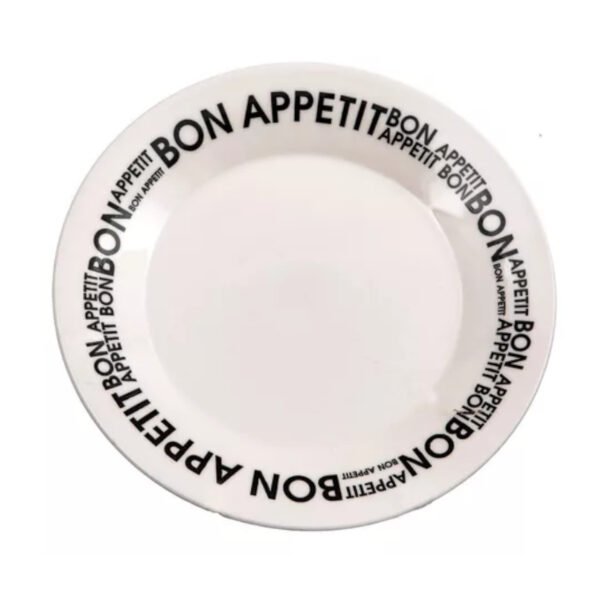Biona Plato Llano Decorado Bon Apetit 24cm