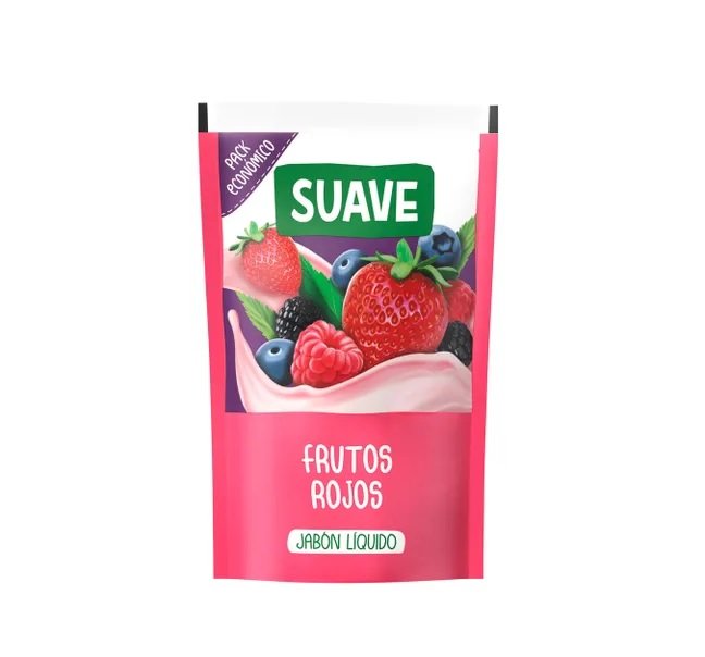 Suave Jabón líquido Frutos Rojos y Crema x220ml