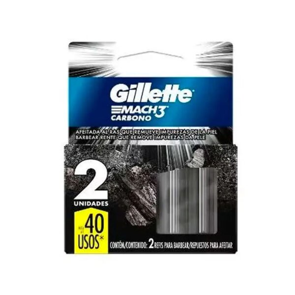 Gillette Mach3 Carbono repuesto x2