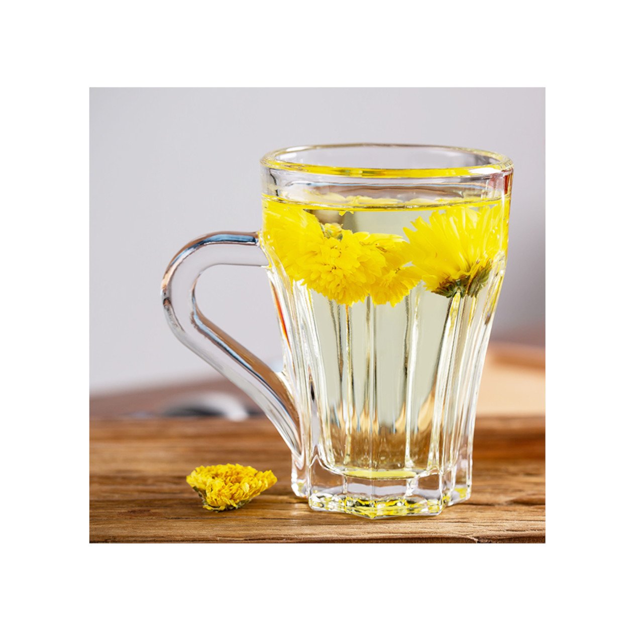 Deli Glassware Juego Tazas Vidrio 150ml x6