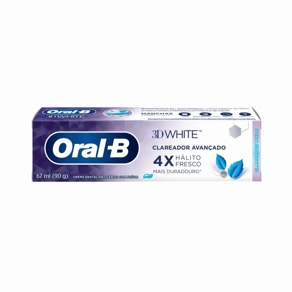 Oral-b 3d White Glamorous White x90g
