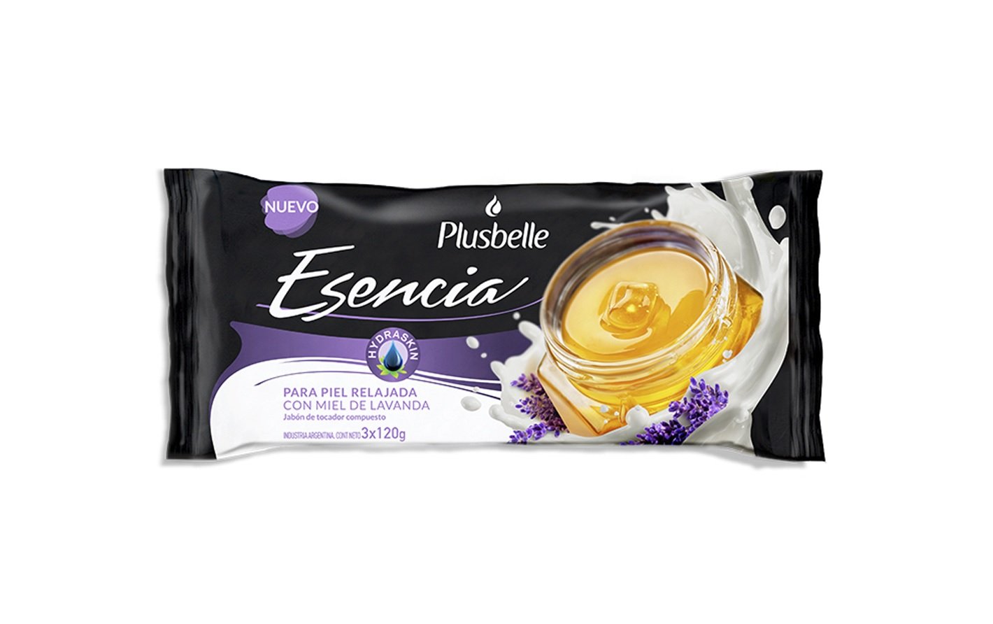 Jabón Plusbelle Esencial x3 Piel Relajada