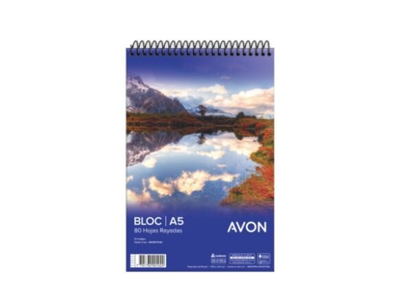 Anotador A5 Avon Rayado Anillado