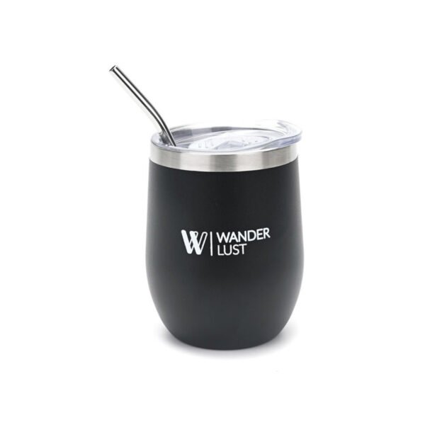 Mate / Vaso Térmico Con Tapa Y Bombilla Wanderlust