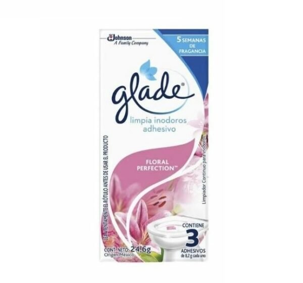 Glade limpia Inodoros Adhesivo x3 Floral Perfection