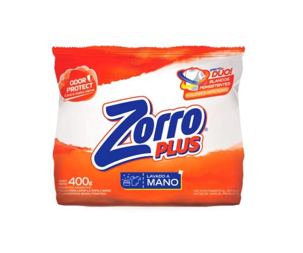 Zorro Plus Polvo x400 Lavado a Mano