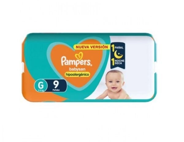 Pañales Pampers Babysan pack chico