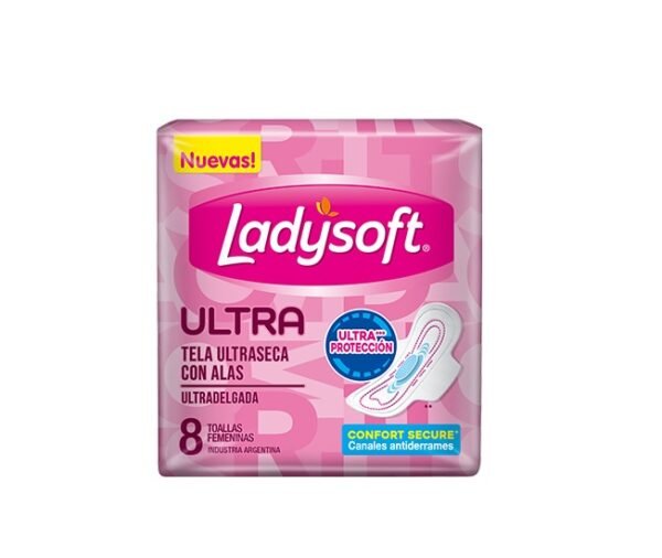 Ladysoft Ultradelgada Seca con alas x8