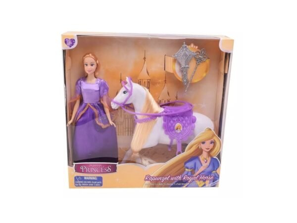 Rapunzel con Caballo Real- Fairytale Princess