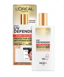 Loreal UV Defender Fluído Color Medio Protector Facial Fps50