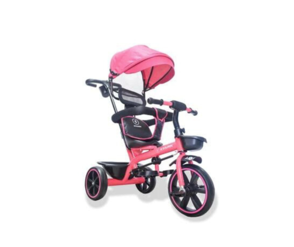Triciclo A1 chasis de acero rosa y celeste - Stark