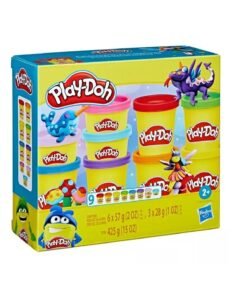 Play Doh Masas Arco Iris Brillante Pack x9