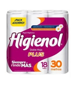 Higienol Doble Hoja Plus x30mts Pack x18