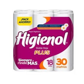 Higienol Doble Hoja Plus x30mts Pack x18