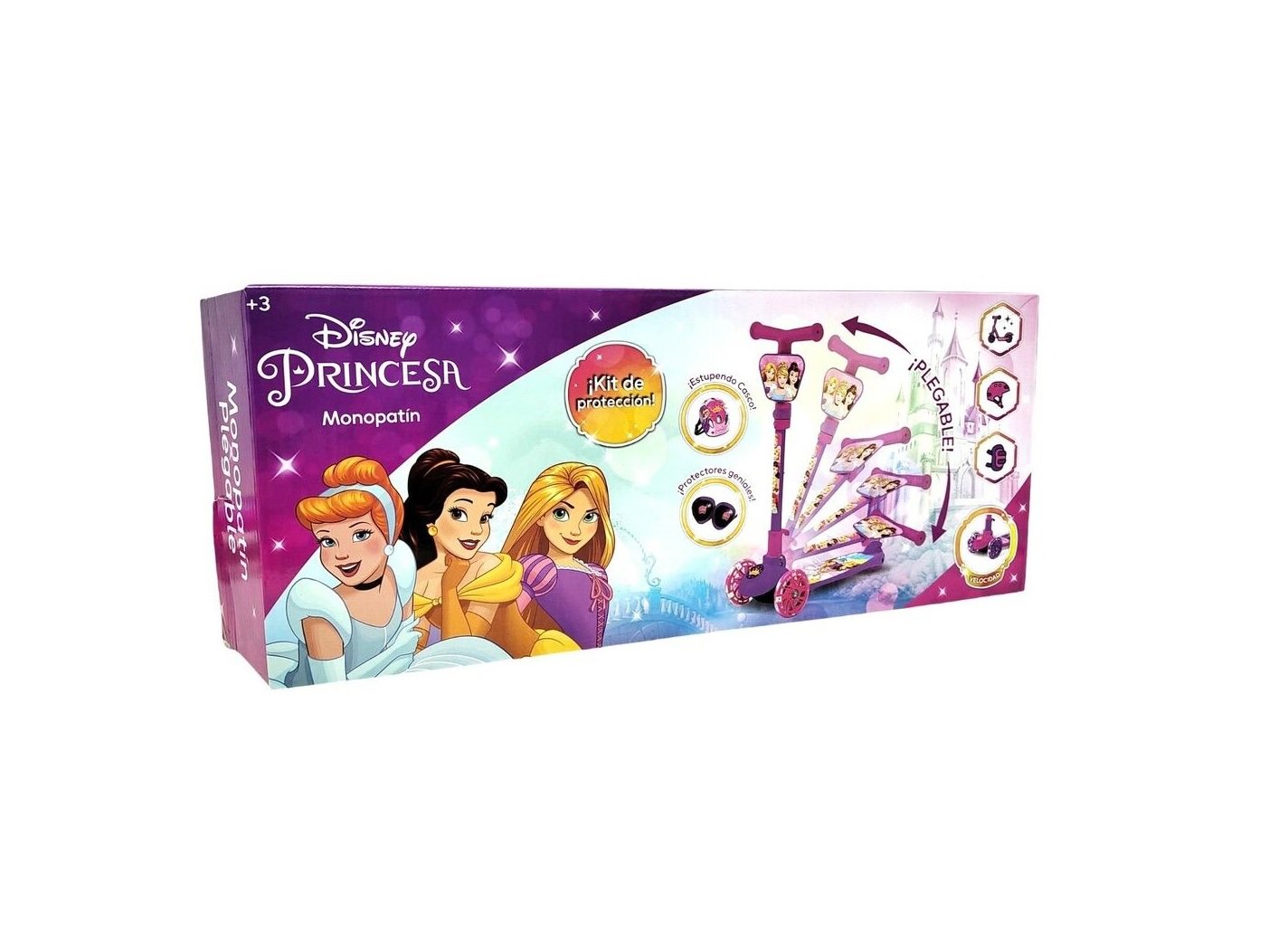 Monopatin Princesa con Kit de Protección