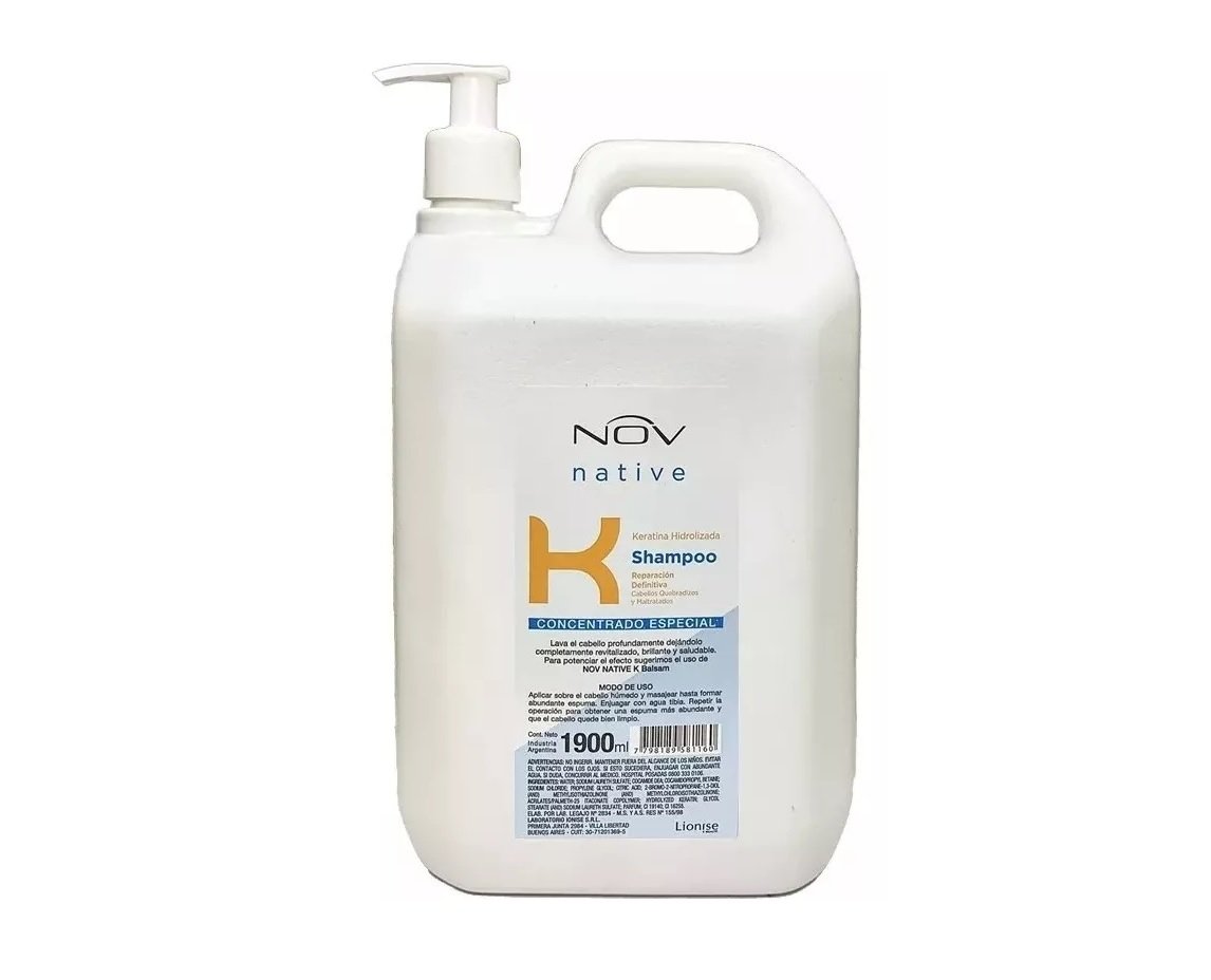 Nov Shampoo Keratina Hidrolizada x1900ml