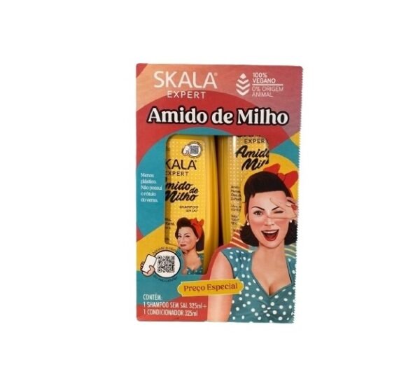 Skala Kit Shampoo + Acondicionador Amido de Milho