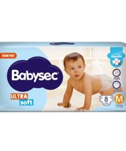 Pañales Babysec Ultra Soft Pack x8